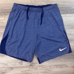 Nike Men's Heathered Blue Sports Shorts